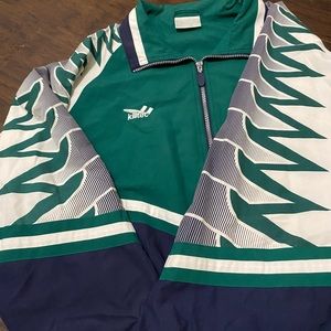 Vintage Killtec RARE Windbreaker jacket diamond size M mens running green white